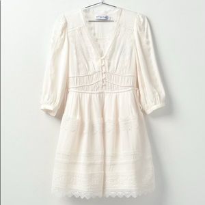 Self-Portrait Lace Trim Mini Dress